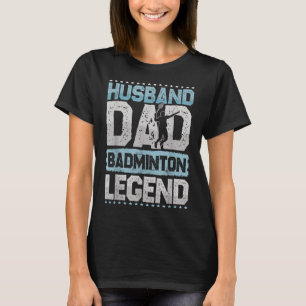 The Badminton Legends Retro Shuttle Mens Badminton T-Shirt