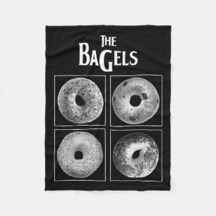The Bagels Funny Bagel Bread Foodie Lover Bakery F Fleece Blanket
