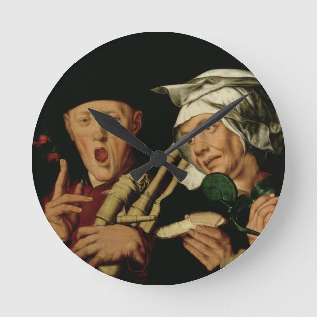 The Bagpiper Round Clock (Front)