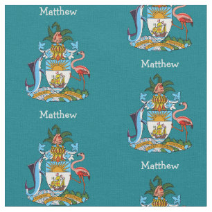 The Bahama Coat Of Arms Emblem Personalised Fabric