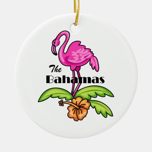 The Bahamas Ceramic Tree Decoration (Front)