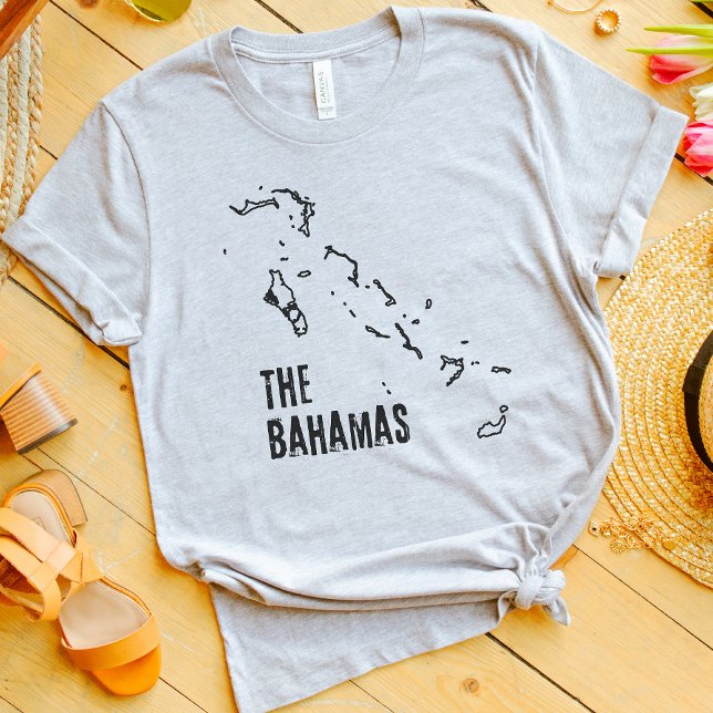 The Bahamas Country Map T-Shirt Shirt Tee Outline (Creator Uploaded)