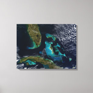 The Bahamas, Florida, and Cuba Canvas Print