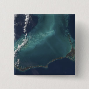 The Bahamas' lengthy narrow Eleuthra Island 15 Cm Square Badge