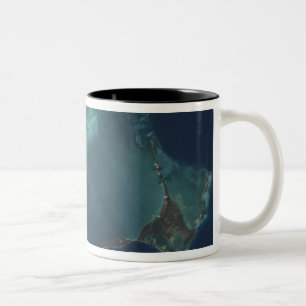The Bahamas' lengthy narrow Eleuthra Island Two-Tone Coffee Mug