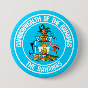 The Bahamas Round Emblem 7.5 Cm Round Badge