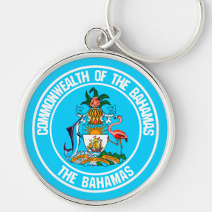 The Bahamas Round Emblem Key Ring