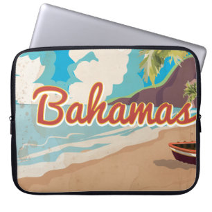 The Bahamas vintage Travel Poster. Laptop Sleeve