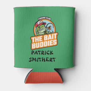 The Bait Buddies Fishing Club Can Cooler