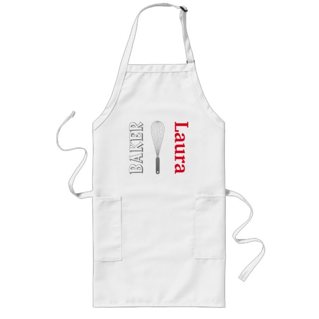 The Baker Personalised Adult Apron (Front)