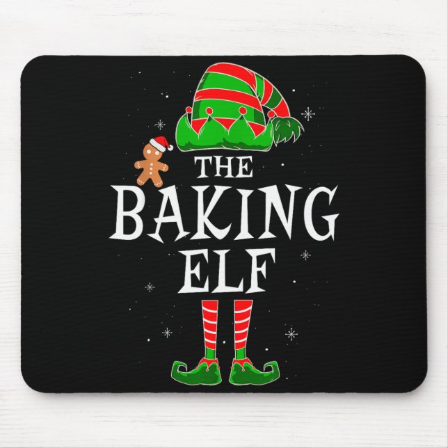 The Baking Elf Group Matching Family Christmas Coo Mouse Pad (Front)