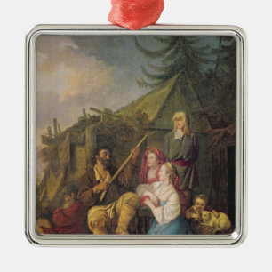 The Balalaika Player, 1764 Metal Ornament