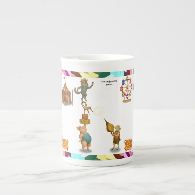 The Balancing Bunch Bone China Mug (Front)