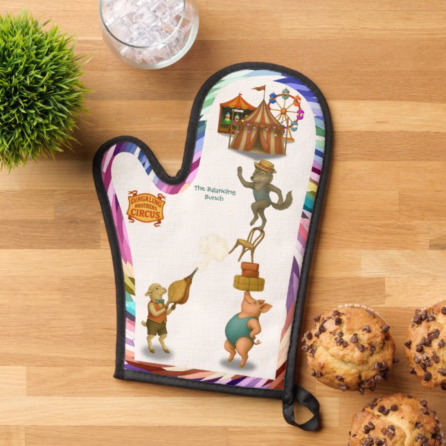 The Balancing Bunch Oven Mitt (Top down)