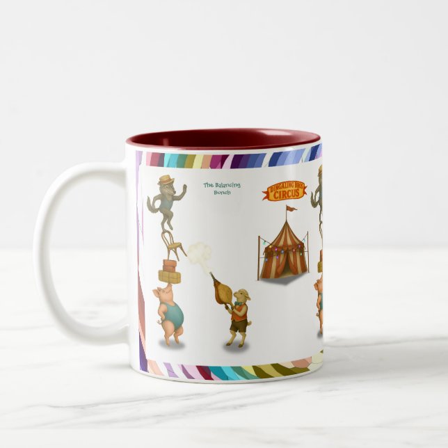 The Balancing Bunch Two-Tone Coffee Mug (Left)