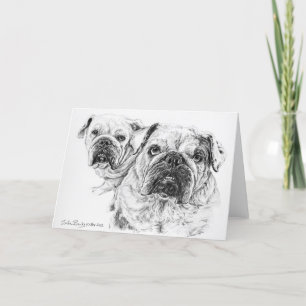 The Bald Divas Blank Greeting Card