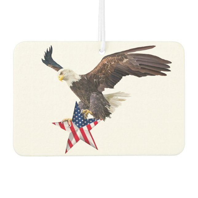 The bald eagle car air freshener (Front)