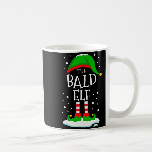 The Bald Elf Christmas Family Matching Xmas Group  Coffee Mug (Right)