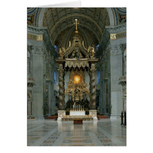 The Baldacchino, the high altar and the chair
