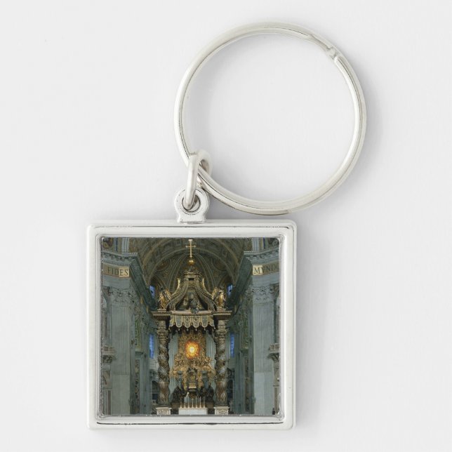 The Baldacchino, the high altar and the chair Key Ring (Front)