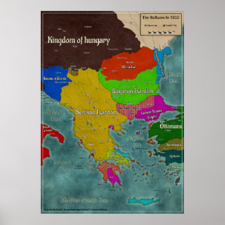 The Balkans 1355 Poster