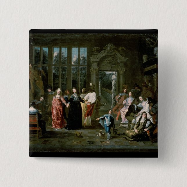 The Ball 15 Cm Square Badge (Front)