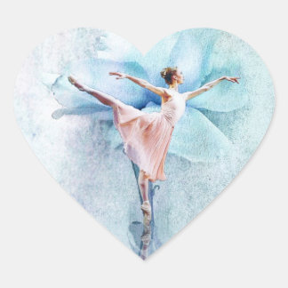 The Ballerina Heart Sticker