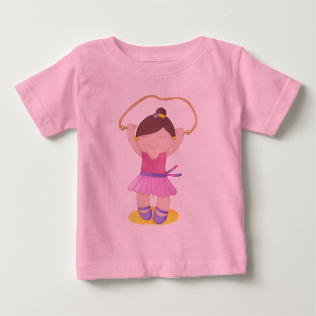 The Ballerina Jumping Rope Baby T-Shirt (Front)