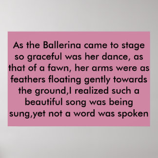 the ballerina poster