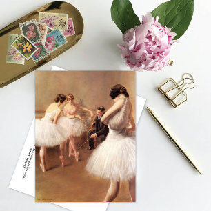 The Ballet Lesson Pierre Carrier-Belleuse Postcard