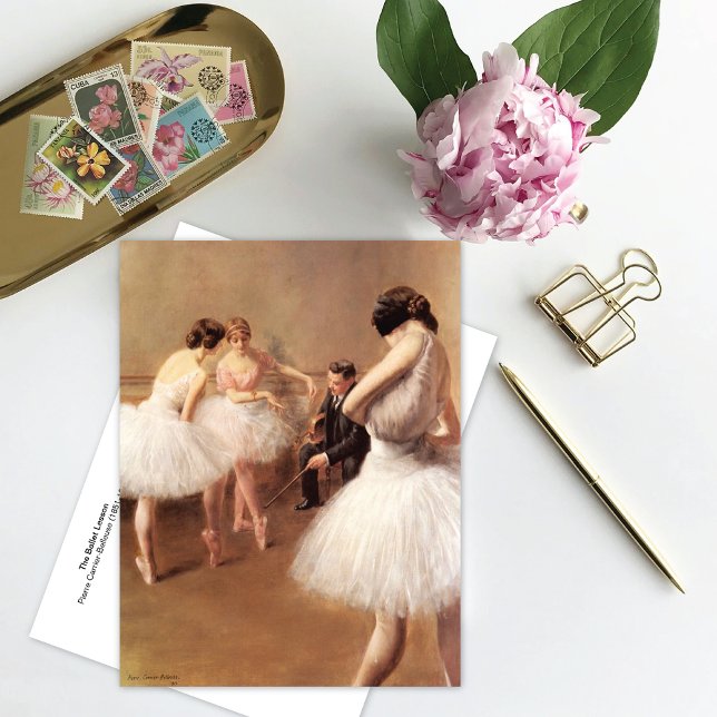 The Ballet Lesson Pierre Carrier-Belleuse Postcard (Creator Uploaded)