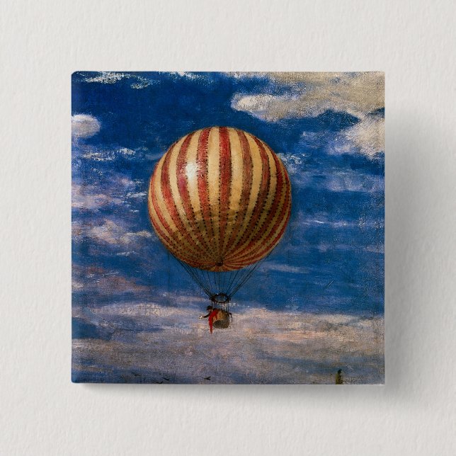 The Balloon, 1878 15 Cm Square Badge (Front)