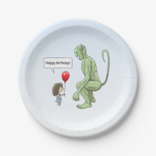The Balloon Girl and The Goblin Paper Plate
