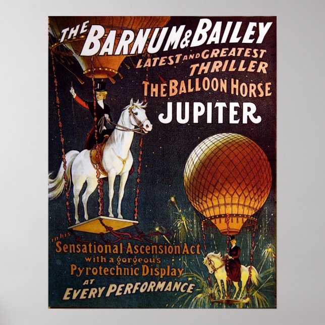 The Balloon Horse Jupiter Circus Poster (Front)
