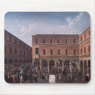 The Bancho del Giro in the Rialto, Venice Mouse Pad