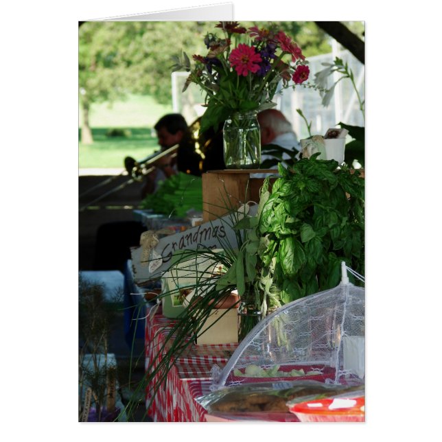 The Band Plays at the Farmer's Market (Front)