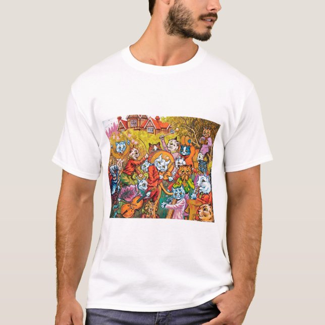 The Band Plays, Louis Wain T-Shirt (Front)