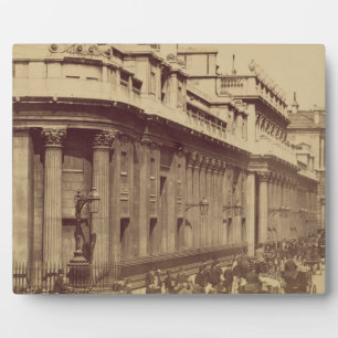 The Bank of England, London, c.1880 (sepia photo) Plaque