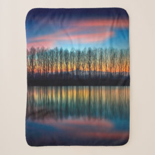The Bank of the Po   Piedmont Italy Sherpa Blanket