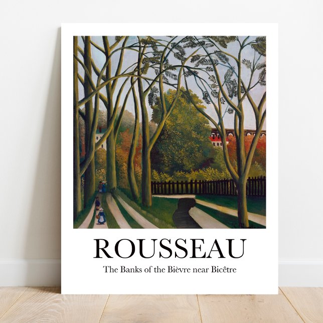 The Banks of the Bièvre near Bicêtre by Rousseau Poster (Own a Parisian Dream: Rousseau's "The Banks of the Bièvre." Museum-quality poster)