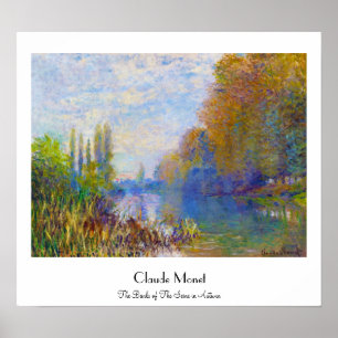 The Banks of The Seine in Autumn Claude Monet Poster
