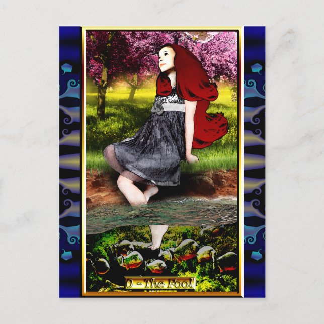 The Banx Tarot Fool Postcard (Front)