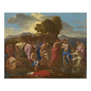 The Baptism of Christ, 1641-42 Poster