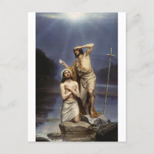 The Baptism of Christ by Carl Bloch Postcard