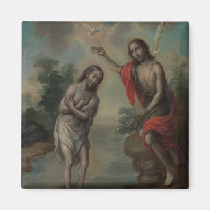The Baptism of Christ by Nicolás Enríquez Magnet