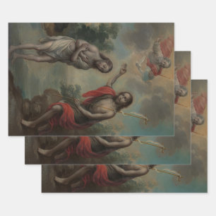 The Baptism of Christ by Nicolás Enríquez Wrapping Paper Sheet