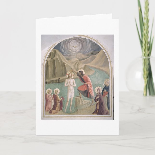 The Baptism of Christ, c.1438-45 (fresco) Card (Front)