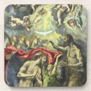 The Baptism of Christ, c.1597 (oil on canvas) Coaster