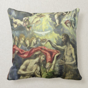 The Baptism of Christ, c.1597 (oil on canvas) Cushion