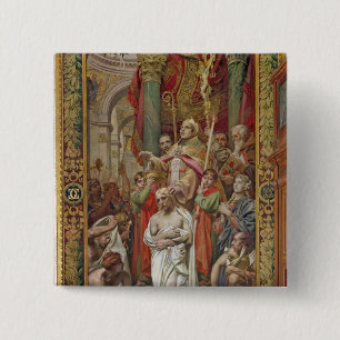 The Baptism of Clovis I 15 Cm Square Badge